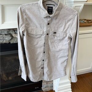 RVCA Light Gray Slim Fit Shirt